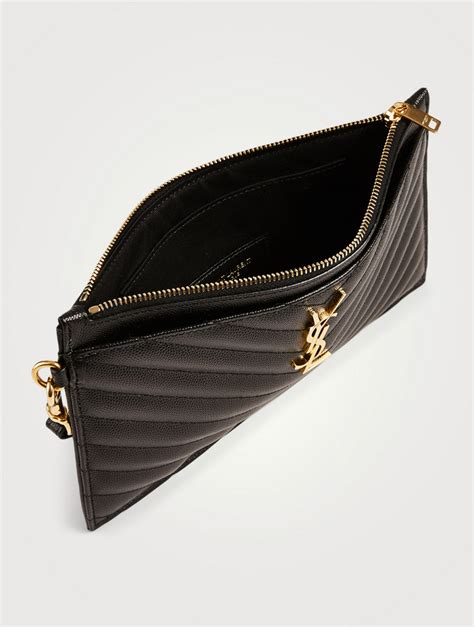 ysl clutch black hardware